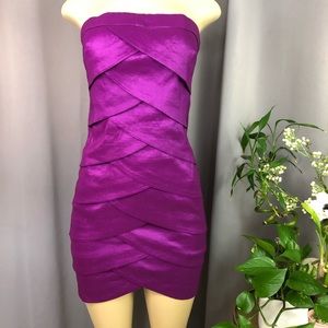 FOREVER 21 Strapless Tiered Cocktail Dress